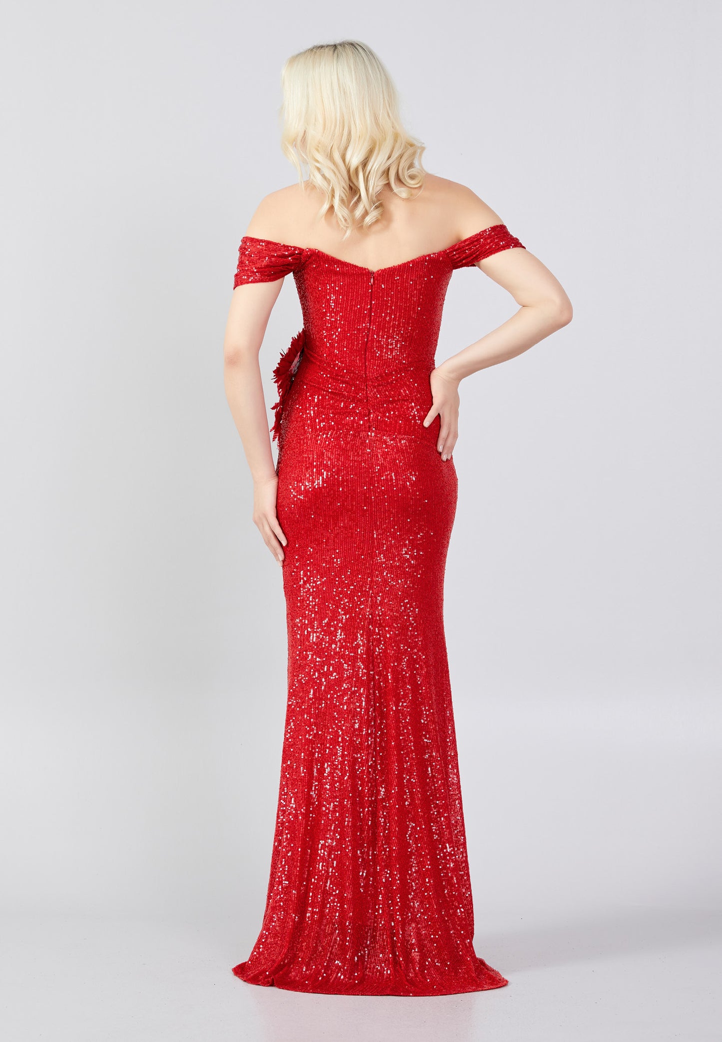 Red Allure Sequin Dress