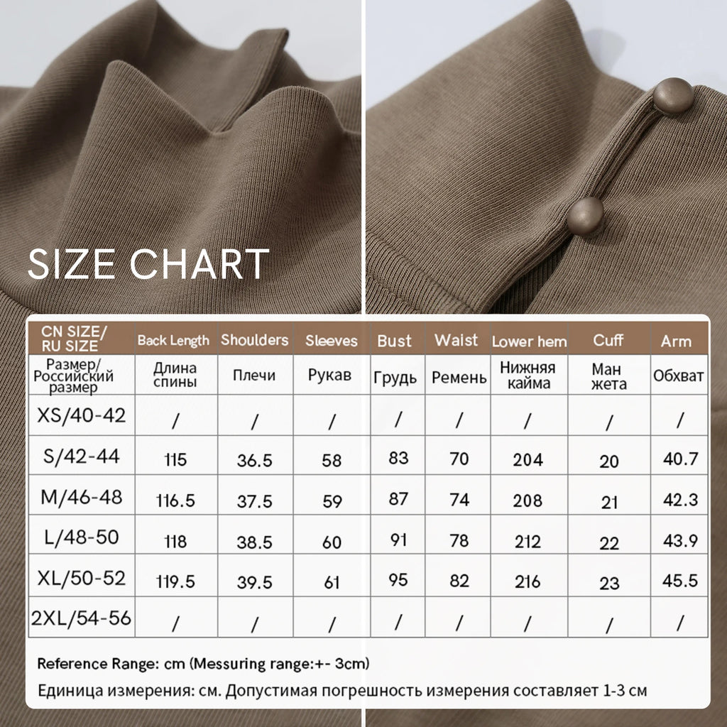 Women's Mock Neck Midi Dress - Minimalist Long Sleeve Commuter Style