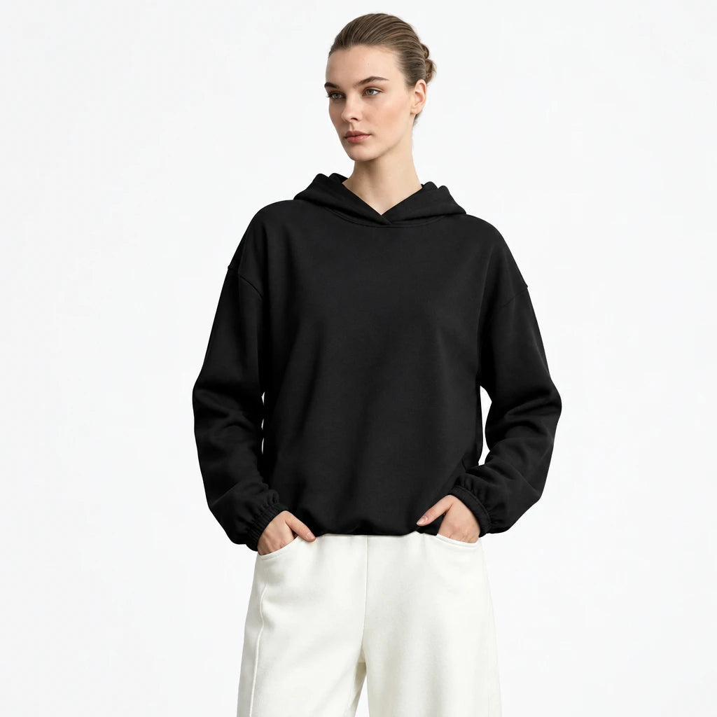 Women's Oversized Fleece Hoodie - Drop Shoulder Warm Winter Fashion