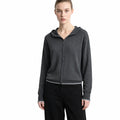 Women's Striped Hooded Knit Cardigan - Oversized Casual Outerwear