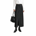 Women's Straight Long Skirt Front Slit Minimalist Commuter Wear