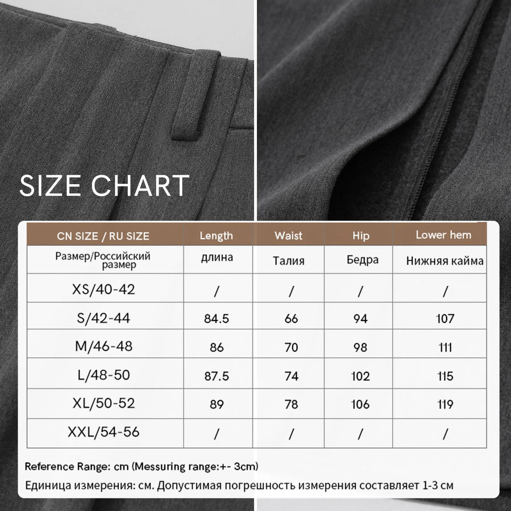 Women's Straight Front Slit Long Skirt - Minimalist Winter Commuter